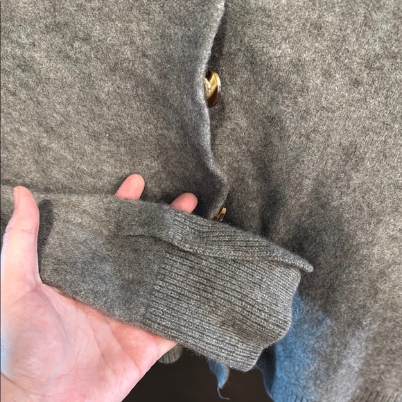 Cozy Gray Women's Cardigan - Picture 4 of 6